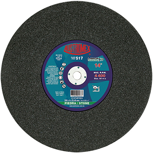 [AUS-517] DISCO P/CORTE PIEDRA 14 X 5/32 X 1 (PLANO)