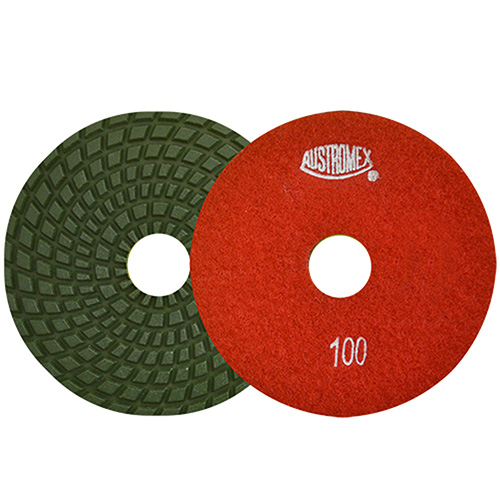 [AUS-2871] DISCO DIAMANTADO C/VELCRO 4 GRANO 100 ROJO P/GRANITO EASY CUT
