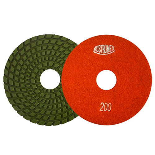 [AUS-2872] DISCO DIAMANTADO C/VELCRO 4 GRANO 200 NARANJA P/GRANITO EASY CUT