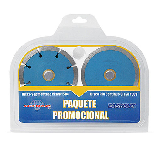 [AUS-2993] PAQUETE DISCOS DIAMANTE 4 EASY-CUT AUS-1504 Y AUS-1501