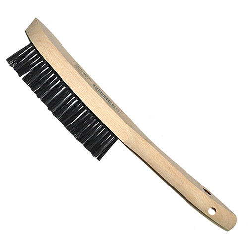 [AUS-991] CEPILLO DE ALAMBRE V C/MAGO DE MADERA P/AC. INOX. 12 X 1-3/8