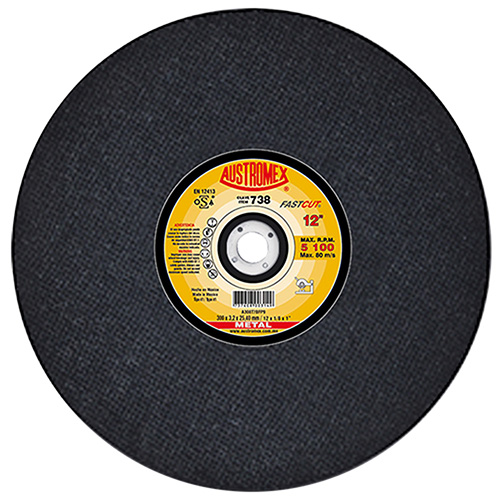 [AUS-738] DISCO P/CORTE METAL 12 X 1/8 X 1 (PLANO)