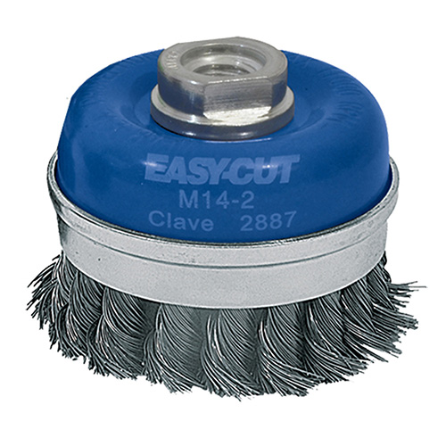 [AUS-2887] CEPILLO TIPO COPA TRENZADA 3 X 0.014 X M14-2 ACERO AL CARBON EASY CUT