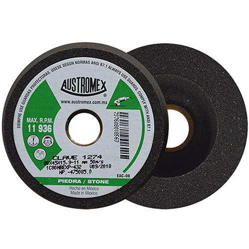[AUS-1274] PIEDRA COPA 3 5/32 X 2 X 5/8 GRANO 80 EASY CUT (BD) P/CONCRETO