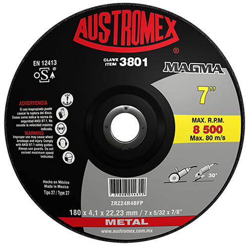 [AUS-3801] DISCO P/CORTE METAL 7 X 5/32 X 7/8 (CUBO) 380 PLUS