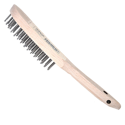 [AUS-970] CEPILLO C/MANGO DE MADERA P/AC. INOX. 12 3/16 X 1 1/4