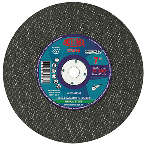 [AUS-510] DISCO P/CORTE PIEDRA 7 X 9/64 X 7/8 (PLANO)
