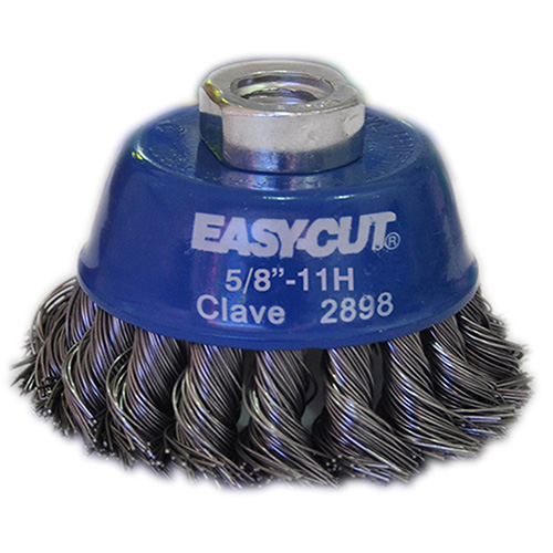 [AUS-2898] CEPILLO TIPO COPA TRENZADO 3 X 0.020 X 5/8-11 ENT. BD ACERO AL CARBON