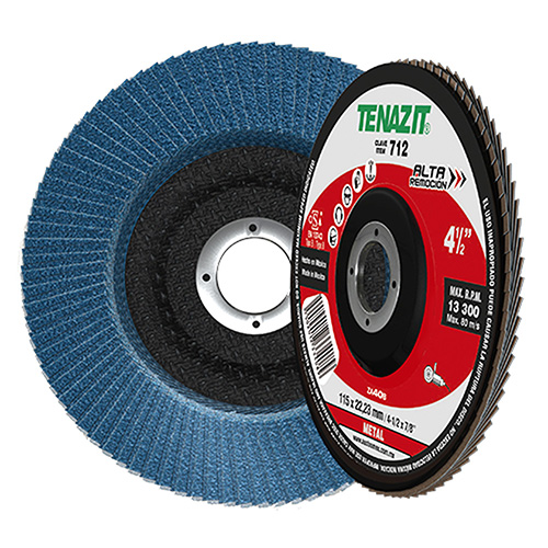 [AUS-712] DISCO LAMINADO P/LIJAR ACABADO MEDIO GRANO 40 4 1/2 X 7/8