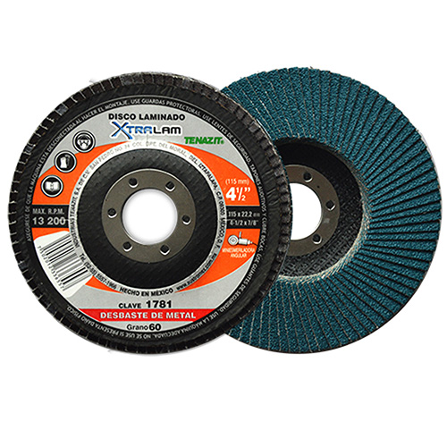 [AUS-1781] DISCO LAMINADO P/LIJAR 4 1/2 GRANO 60 100 LAMINAS