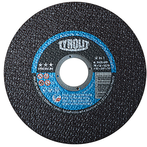 [AUS-4260] DISCO P/CORTE 4 1/2 X 1.2 MM X 7/8 TYROLIT INOX. AC