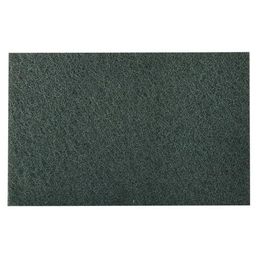 [AUS-605] ALMOHADILLA DE FIBRA VERDE 9 X 6 ECONOMICA (PAQ. 10 PZAS.)