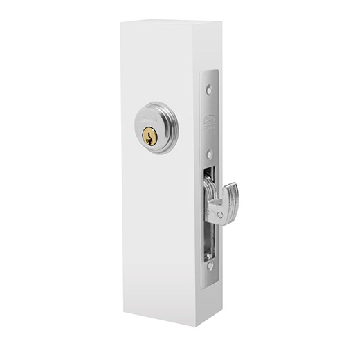 [PHI-MX473] CERRADURA P/PUERTA DE ABATIR ALUMINIO DE GANCHO NATURAL (PHI-595AN)