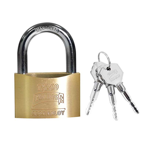 [PHI-MX455] CANDADO LATON C/LLAVE TETRA (PHI-TX60)