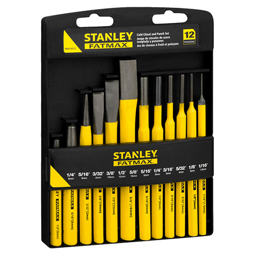[STA-FMHT16573] JUEGO DE PUNZONES Y CINCELES 12 PZAS.STANLEY