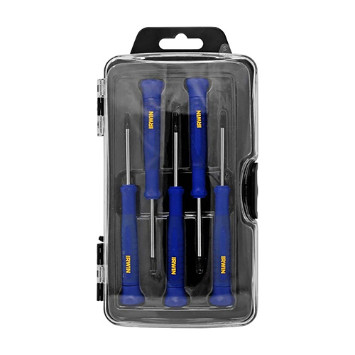 [IRW-1864813] JUEGO DE DESARMADORES P/ELECTRONICA 5 PZAS. TIPO TORX C/ESTUCHE (1864813)