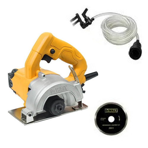 [BDD-DW862W-B3] CORTADORA DE LOSETA 4 3/8 1,400 W C/KIT DISCO DE DIAMANTE Y MANGUERA P/CORTE PIE