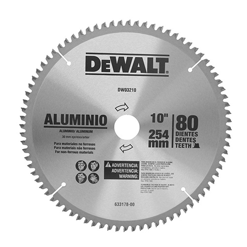 [BDA-DW03210] DISCO C/PASTILLA DE CARBURO 10 80 DPP FLECHA 30mm 1, 5/8 Y 3/4 ALUMINIO