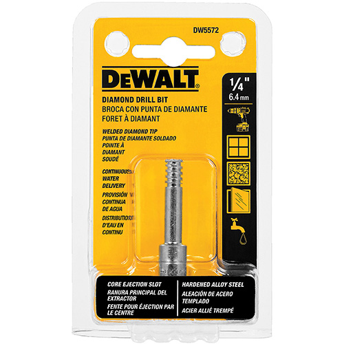 [BDA-DW5572] BROCA DE DIAMANTE 1/4 P/AZULEJO, PIEDRA Y VIDRIO