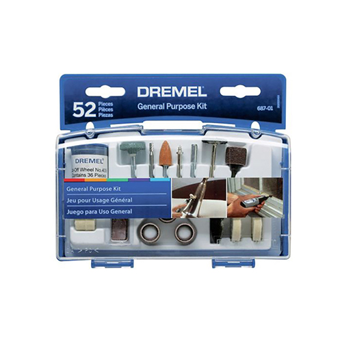 [DRE-687AA] JUEGO DE ACCESORIOS DREMEL P/USO GENERAL DE 52 PZAS