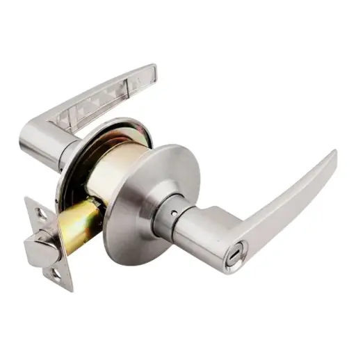 [GEO-91150-034] CERRADURA TIPO MANIJA NEWPORT P/BAÑO CROMO SATINADO (BLISTER) GEO-115NLUS26DCP