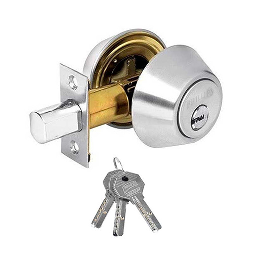 [PHI-MX5349-D] CERROJO P/SEGURIDAD LLAVE-LLAVE C/LLAVE DE PUNTOS ACERO INOX. (PHY-5349)