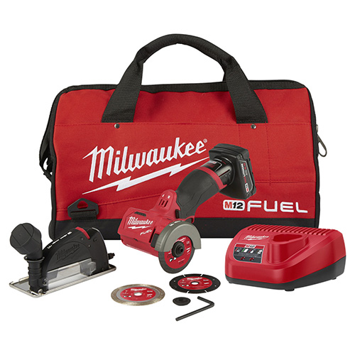 [MIL-2522-21XC] CORTADORA MINI DE 3" SIN CARBONES C/1 BATERIA Y CARGADOR 12V