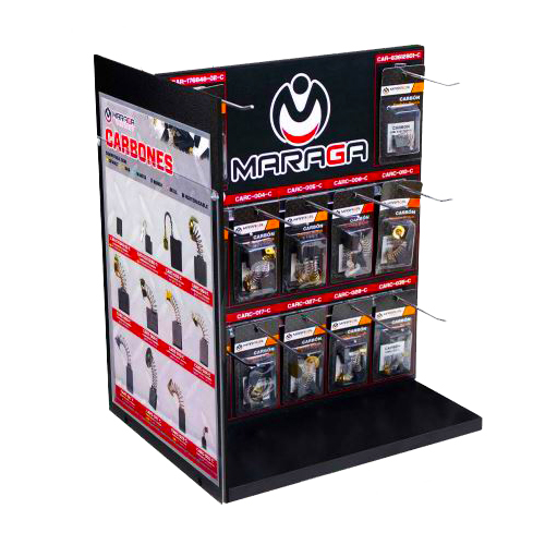 [LEN-7592] EXHIBIDOR DE CARBONES MARAGA C/24 MODELOS Y 240 PIEZAS EN TOTAL