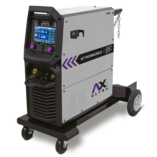 [AXT-PULSEMIG255LCD] SOLDADORA INVERSOR MIG/MAG 250 AMP, 220V 1 PH CON PULSO SENCILLO Y DOBLE C/PANTALLA LCD