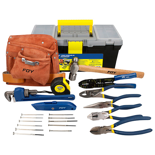 [FOY-JHF26] JUEGO COMBINADO DE HERRAMIENTA CON CAJA PLÁSTICA, 26 PIEZAS