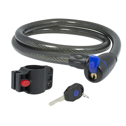[LOC-10CN] CANDADO CABLE CON LLAVE ESTÁNDAR 1 CM X 1 M