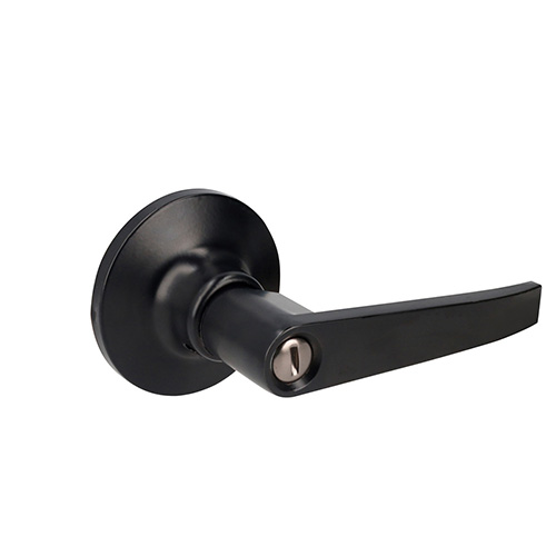 [LOC-26MA] MANIJA TUBULAR RECTA FUNCIÓN BAÑO, NEGRA, LLAVE ESTÁNDAR, BLÍSTER