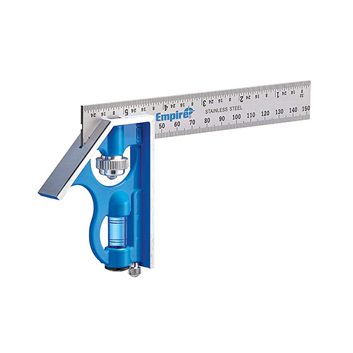 [EMP-E255IM] ESCUADRA DE PLASTICO TRUE BLUE 6" EMPIRE