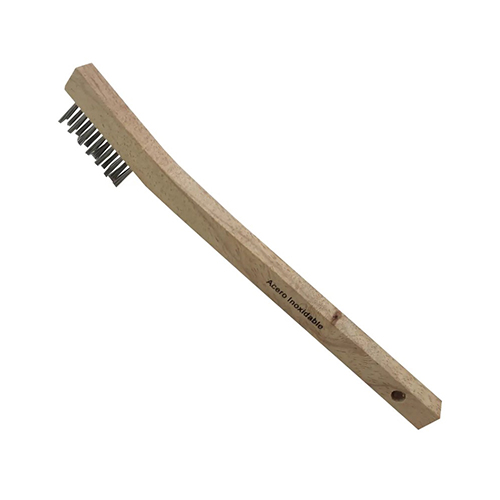 [AUS-1589] CEPILLO MINI P/RASPAR C/MANGO DE MADERA PARA ACERO INOXIDABLE