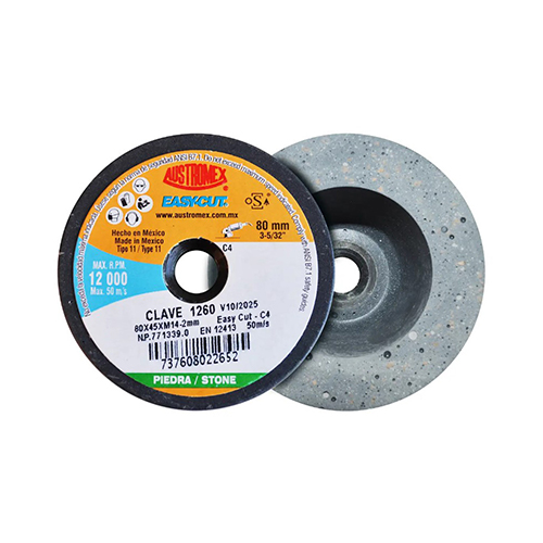 [AUS-1260] PIEDRA COPA SHELLAC 3 5/32 X 1-3/4 X M14 (BOSCH) GRANO C4 280 EASY CUT