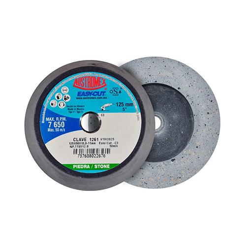 [AUS-1261] PIEDRA COPA SHELLAC 5 X 2 X 5/8 (BD) GRANO C3 220 EASY CUT