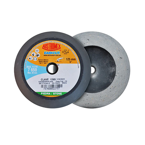 [AUS-1269] PIEDRA COPA SHELLAC 5 X 2 X M14 (BOSCH) GRANO C4 280 EASY CUT