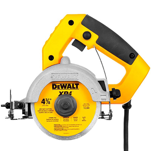 [BDD-DWC860W-D] CORTADORA DE LOSETA 4 3/8 1,300 W C/DISCO DE DIAMANTE P/CORTE PIEDRA Y LOSETA