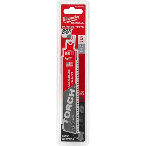 [MIA-48-00-5501] 6IN HOJAS DE CARBURO SAWZALL® TORCH ™