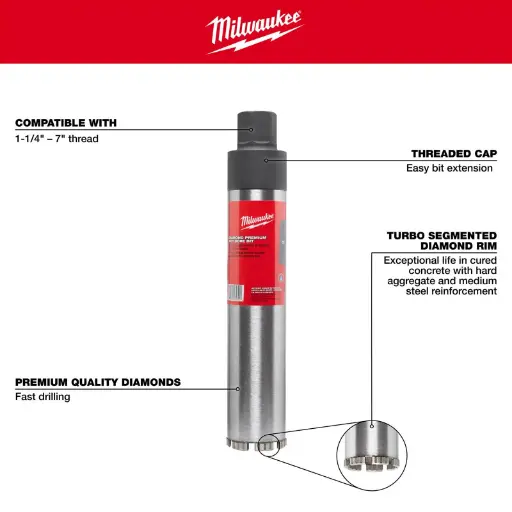 [MIA-48-17-3100] BROCA DIAMANTADA PREMIUM DE 10"