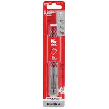 [MIA-48-20-9155] BROCA CON PUNTA DE CARBURO 5/32" X 4" X 6" 5PK