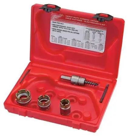 [MIA-49-22-8300] JUEGO 5 PIEZAS CORTADORES DE CARBURO PARA LAMINA (ELECTRICISTAS)