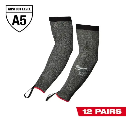 [MIA-48-73-9050B] PAQUETE DE 12 MANGAS ANTICORTE NIVEL 5 (16 PULGADAS)