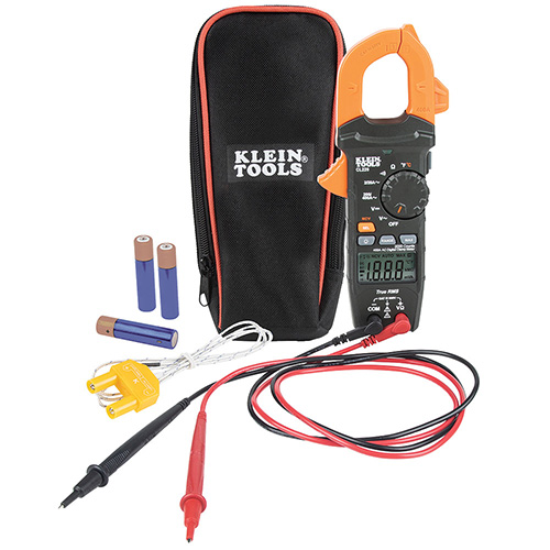 [KLE-CL220] MULTIMETRO DE GANCHO 400 AMP CA + TEMPERATURA + TRMS
