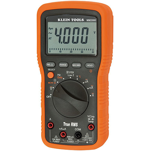[KLE-MM2000] MULTIMETRO DIGITAL DE ELECTRICISTA HVAC C/TRMS