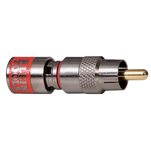 [KLE-VDV813-620] CONECTOR COAXIAL DE COMPRESION CONECTOR RCA RG59 DE VIDEO (PAQ. C/35 PZAS.)