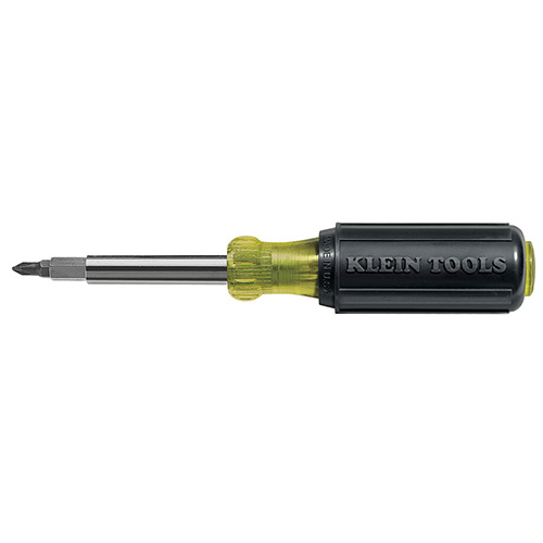 [KLE-32477] DESARMADOR 10 EN 1 C/PUNTAS INTERCAMBIABLES TERMOTRATADAS MANGO ACOJINADO