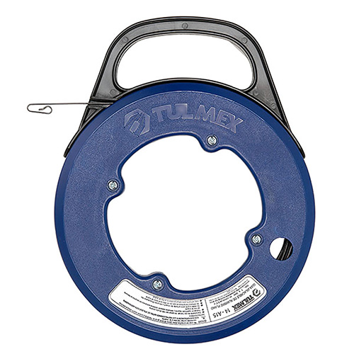 [TUL-14-A15] GUIA JALACABLE ALAMBRE PLANO 15M 1mm X 3mm CARRETE 8.5 EN CAJA