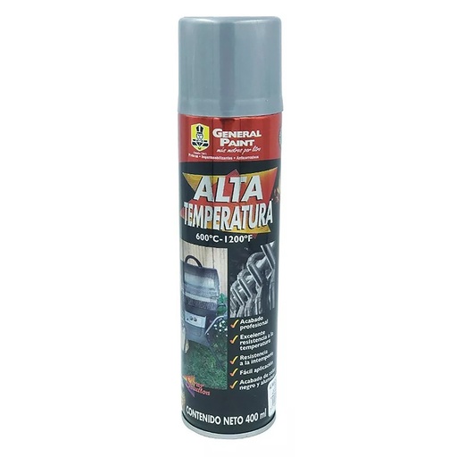 [G.P-A2359] PINTURA EN SPRAY (BOTE 400ml) ALUMINIO ALTA TEMPERATURA