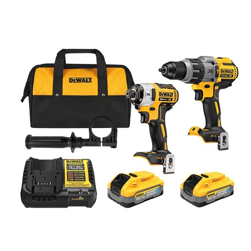 [BDD-DCK299H2-B3] COMBO ROTOMARTILLO DEWALT XR + ATORNILLADOR DE IMPACTO BRUSHLESS
